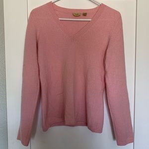 pink cashmere sweater